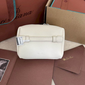 Loro Piana Women's Extra Toiletry Small Bag / New Cream