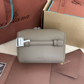Loro Piana Women's Extra Toiletry Small Bag / Rock Gray