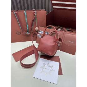 Loro Piana Women's Bale M/i Bucket Bag / Reddish Brown