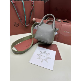 Loro Piana Women's Bale M/i Bucket Bag / Light Gray