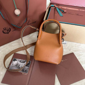 Loro Piana Women's Bale M/i Bucket Bag / Caramel