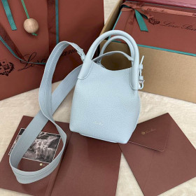 Loro Piana Women's Bale M/i Bucket Bag / Light Blue