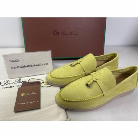 Loro Piana Womens Flats Mens Moccasins Metal Lock