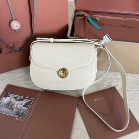 Loro Piana Women's Ghiera Small Shoulder Bag / Whisper White