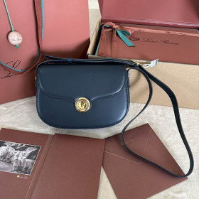 Loro Piana Women's Ghiera Small Shoulder Bag / Navy Blue