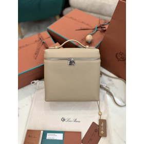 Loro Piana Women's Extra Pocket Backpack / Beige Camel/Rolled Silver
