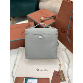 Loro Piana Women's Extra Pocket Backpack / Gray/Rolled Silver