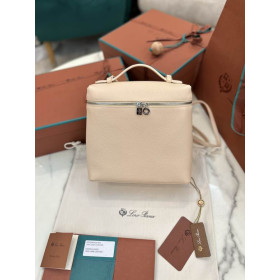 Loro Piana Women's Extra Pocket Backpack / Creamy Honey/Rolled Silver