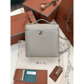 Loro Piana Women's Extra Pocket Backpack / Taupe/Rolled Silver
