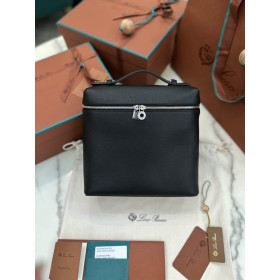Loro Piana Women's Extra Pocket Backpack / Black/Rolled Silver