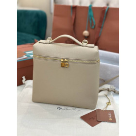 Loro Piana Women's Extra Pocket Backpack / Beige Camel/Rolled Gold
