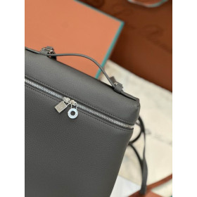 Loro Piana Women's Extra Pocket Backpack / Cement Gray/Rolled Silver