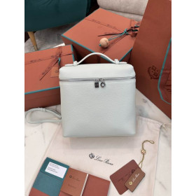 Loro Piana Women's Extra Pocket Backpack / Light Blue/Rolled Silver