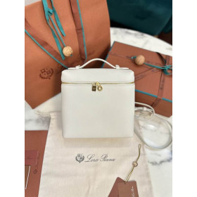 Loro Piana Women's Extra Pocket Backpack / Whisper White/Rolled Gold