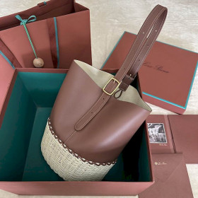 Loro Piana Women's Cedar Bucket Bag / Malt/Caramel