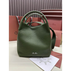 Loro Piana Women's Bale Bucket Bag / Dark Green