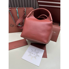 Loro Piana Women's Bale Bucket Bag / Burgundy
