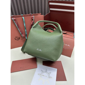 Loro Piana Women's Bale Bucket Bag / Olive Green