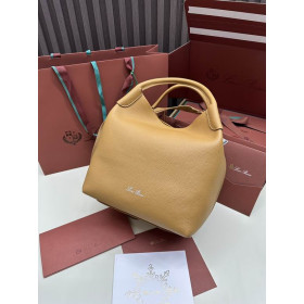 Loro Piana Women's Bale Bucket Bag / Cream-Yellow