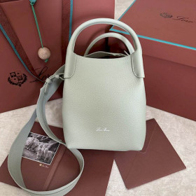 Loro Piana Women's Bale Small Bucket Bag / M/ty Baby Green