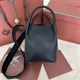Loro Piana Women's Bale Small Bucket Bag / Black
