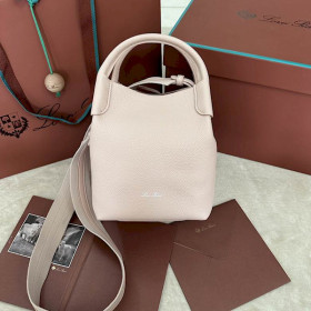 Loro Piana Women's Bale Small Bucket Bag / Creamy Honey