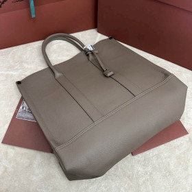 Loro Piana Women's Small Beam Tote / Rock Gray