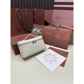 Loro Piana Women's Extra Small Pocket Bag / Light Beige/Rolled Silver