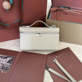 Loro Piana Women's Extra Small Pocket Bag / Off-White/Rolled Silver