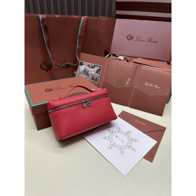 Loro Piana Women's Extra Small Pocket Bag / Bright Red/Rolled Silver