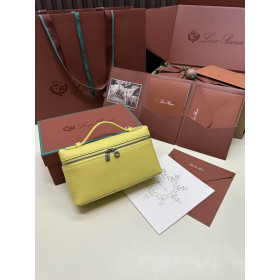 Loro Piana Women's Extra Small Pocket Bag / Lemon/Rolled Silver