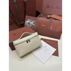 Loro Piana Women's Extra Small Pocket Bag / Light Yellow/Rolled Silver