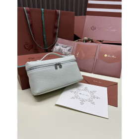 Loro Piana Women's Extra Small Pocket Bag / Light Haze Blue/Rolled Silver