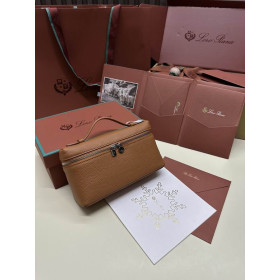 Loro Piana Women's Extra Small Pocket Bag / Tan/Rolled Silver