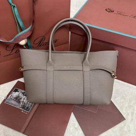 Loro Piana Women's Ghiera Small Shopper Bag / Rock Gray