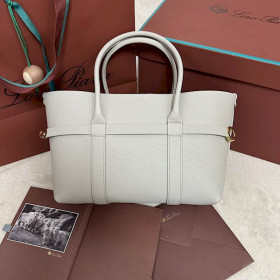 Loro Piana Women's Ghiera Small Shopper Bag / Light Limestone