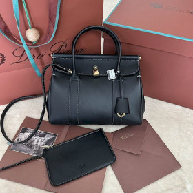 Loro Piana Women's Small Loom Bag / Black