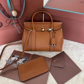 Loro Piana Women's Small Loom Bag / Warm Brown