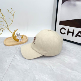 Loro Piana Baseball Cap with Elasticated back Cashmere Storm System in beige and brown