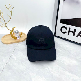 Loro Piana Baseball Cap with Elasticated back Cashmere Storm System in black