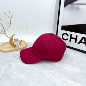 Loro Piana Baseball Cap with Elasticated back Cashmere Storm System in red