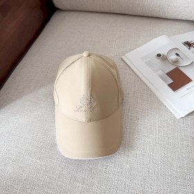 Loro Piana Baseball Cap with Elasticated back Microfibre Storm System in beige