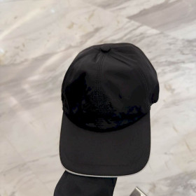 Loro Piana Baseball Cap with Elasticated back Microfibre Storm System in black