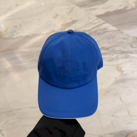 Loro Piana Baseball Cap with Elasticated back Microfibre Storm System in dark blue