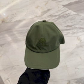 Loro Piana Baseball Cap with Elasticated back Microfibre Storm System in green