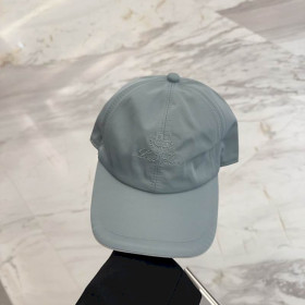 Loro Piana Baseball Cap with Elasticated back Microfibre Storm System in lake blue