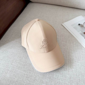 Loro Piana Baseball Cap with Elasticated back Microfibre Storm System in nude beige