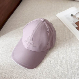 Loro Piana Baseball Cap with Elasticated back Microfibre Storm System in purple