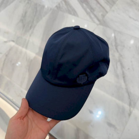Loro Piana Baseball Cap with Elasticated back Storm System in navy blue deals