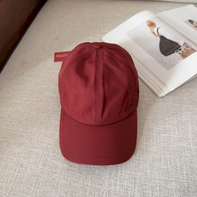 Loro Piana Baseball Cap with Elasticated back Storm System in red